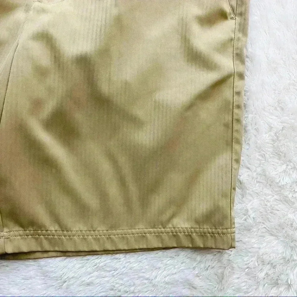 Fila Sport Mens Khaki Golf Flat Front Chino Shorts Active Polyester Size 34 - Picture 6 of 11